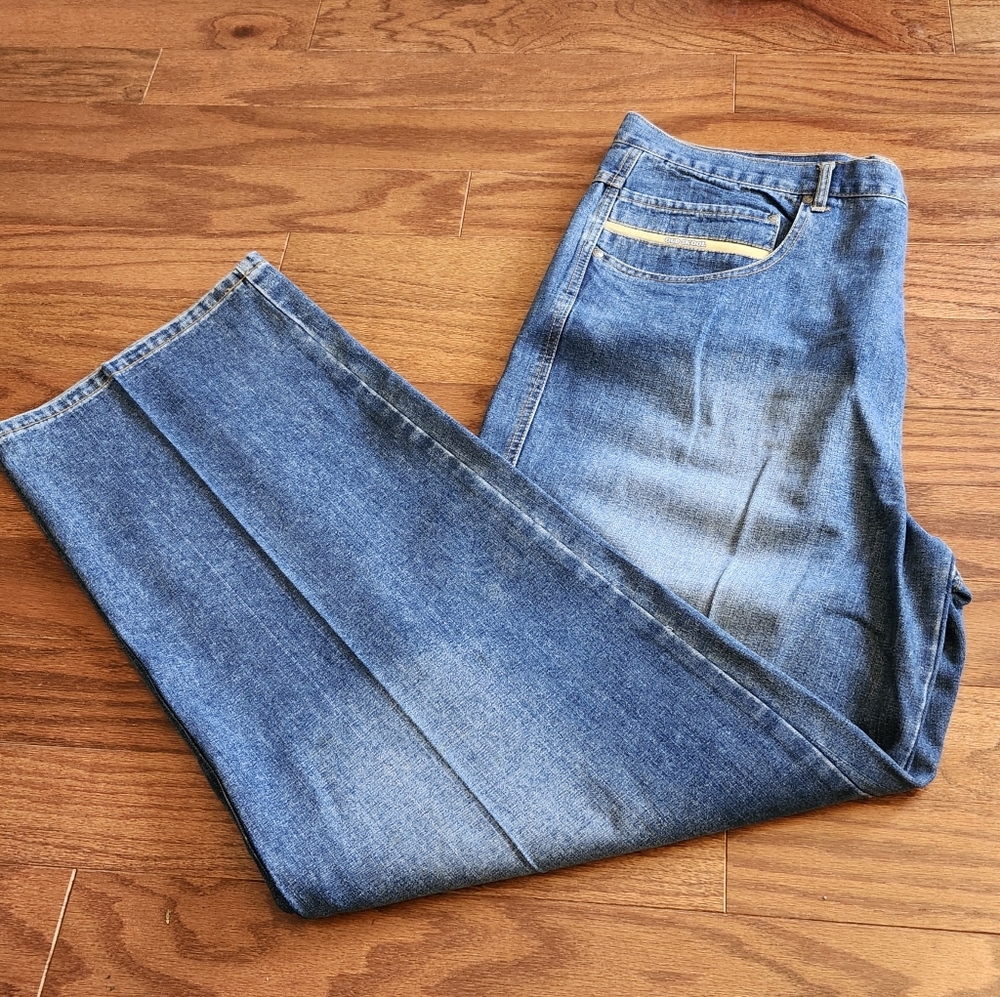 Old Skool Men's‎ Medium Wash 100% Cotton Jeans Size 40